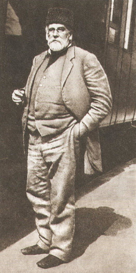 Голицын в 1913 году на станции Владиславовка